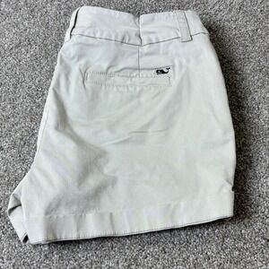 Vineyard Vines Khaki Shorts‎ Cuffed Cotton Blend Casual Size 2